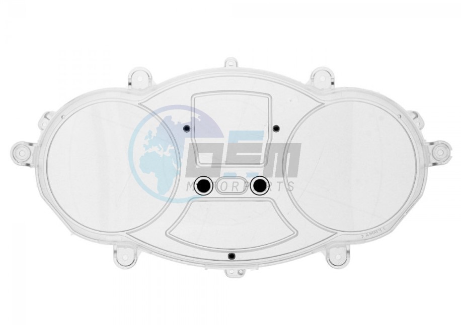 Product image: Piaggio - 640434 - TRANSPARENT COVER COMPL. OF PUSH SWITCHS  0