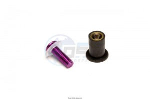 Product image: Kyoto - PAR3004 - Mounting Kit Windscreen  Violet X8 pieces Ø4 Long 15   