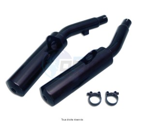 Product image: Marving - 01Y2085 - Silencer  Rond FJ 1200 88/89 Approved - Sold as 1 pair Ronds Ø100 Black  