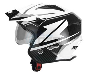 Product image: Swaps - JTR2G1105 - Helmet Jet S769 TROOPER - White Black - Size XL 