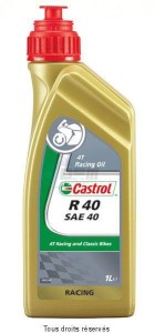 Product image: Castrol - CAST154F90 - Oil Ricin R40 SAE40 1L - Vegetale 2T/4T 