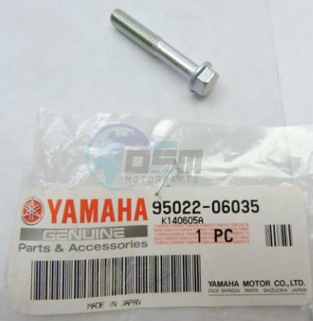 Product image: Yamaha - 950220603500 - BOLT, FLANGE  0