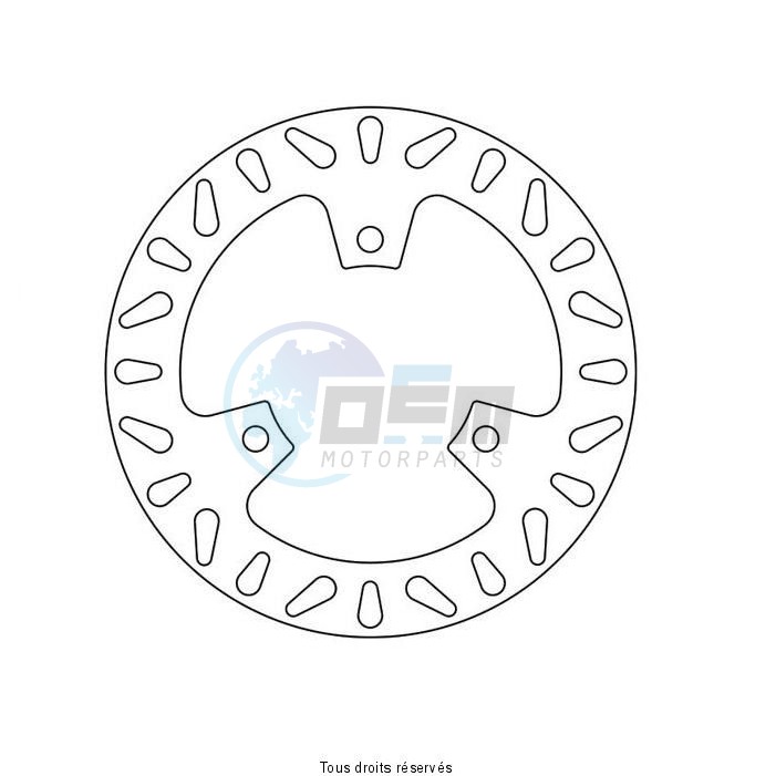 Product image: Sifam - DIS1048 - Brake Disc Honda  Ø220x110x88  Mounting holes 3xØ10,5 Disk Thickness 5  0