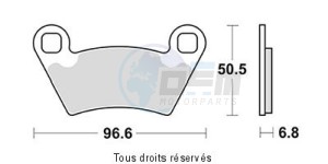 Product image: Sifam - S9024N - Brake Pad Sifam Sinter Metal   Polaris Ranger   