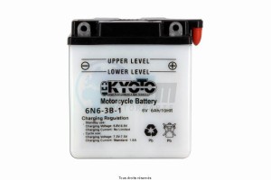 Product image: Kyoto - 706063 - Battery 6n6-3b-1 L 99mm  W 57mm  H 107mm 6v 6ah Acid 0,27l 