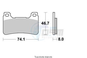 Product image: Sifam - S1170N - Brake Pad Sifam Sinter Metal   S1170N 