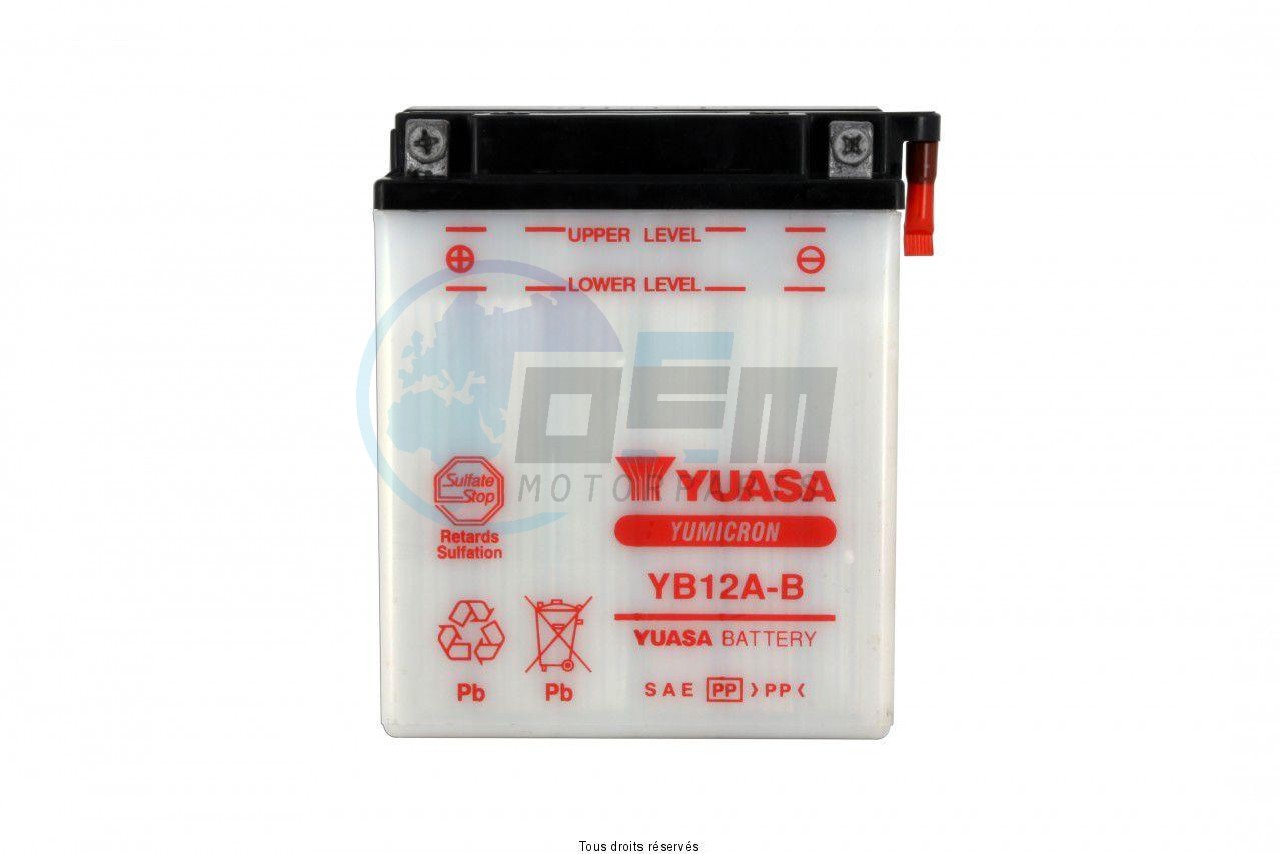 Product image: Sifam - 812123 - Accu YB12A-B  Yuasa  1