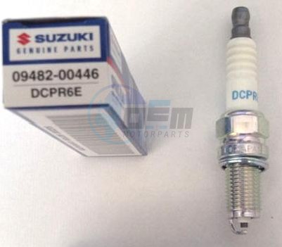 Product image: Suzuki - 09482-00446 - Spark plug NGK  DCPR6E  0