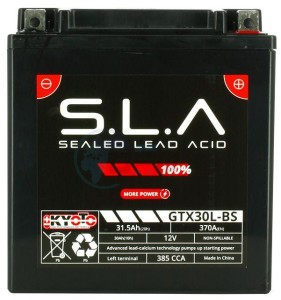 Product image: Kyoto - 512343 - Battery  YIX30L-BS SLA-AGM - Without Acid. Ready to Use 