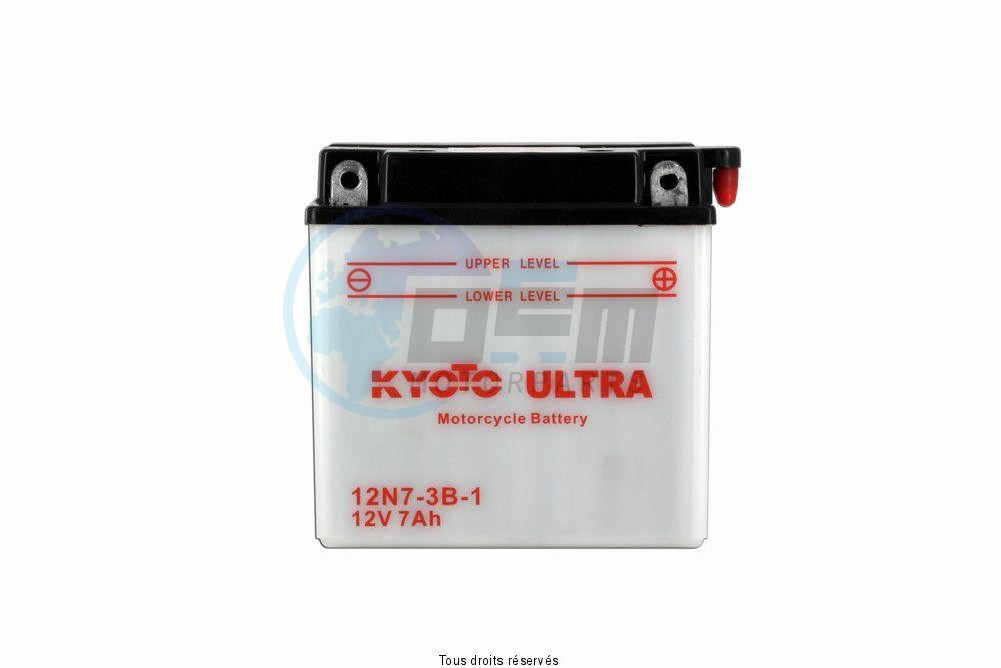 Product image: Kyoto - 712078 - Battery 12n7-3b-1 L 137mm  W 76mm  H 134mm 12v 7ah Acid 0,60l + clamps  1