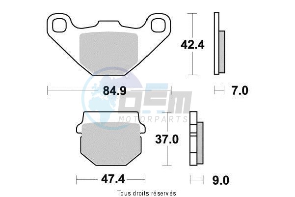 Product image: Vesrah - VD342JL - Brake Pad Vesrah Sinter Metal      VD342JL  0