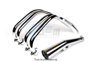 Product image: Marving - 01H9001 - Exhaust 4/1 CB 750 SEVEN FIFTY Complete exhaust pipe  Not Approvede Exhaust Damper Chrome  