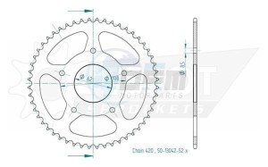 Product image: Esjot - 50-13042-52 - Chainwheel ESJOT 