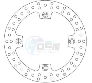 Product image: Ferodo - FMD0090R - Brake disc fixed HONDA - Approval TÜV 