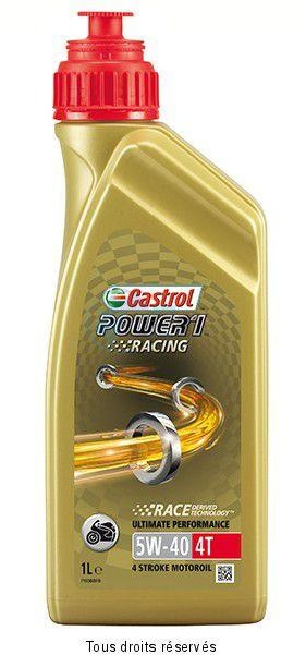 Product image: Castrol - CAST14EAFF - Oil Racing 4T 5W40 POWER1 1L - Full Synthetic  0