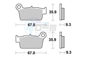 Product image: Ferodo - FDB2162EF - Brakepad Organic Eco-Friction suitable for road use 