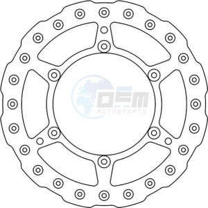 Product image: Ferodo - FMD0017MXR - Brake disc fixed for Motocross KTM 