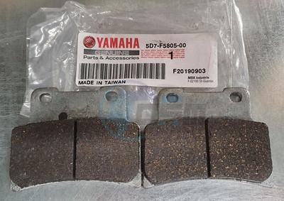Product image: Yamaha - 5D7F58050000 - BRAKE PAD KIT  0