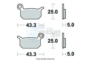 Product image: Sifam - S1991N - Brake Pad Sifam Sinter Metal   S1991N 
