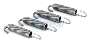 Product image: Giannelli - D31-31-175 - Exhaust spring - Length 75 mm 