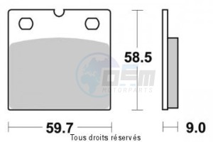 Product image: Sifam - S1933N - Brake Pad Sifam Sinter Metal   S1933N 