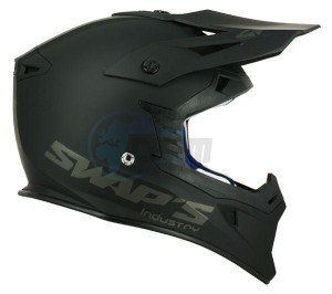 Product image: Swaps - CSW1F1003 - Helmet Cross BLUR S818 - Black Mat - Size M 