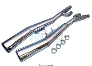 Product image: Marving - 01S2042BC - Silencer  MASTER GSX 750 ES/EF Approved - Sold as 1 pair Chrome  