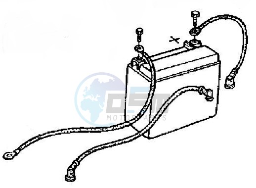Product image: Cagiva - 800077623 - BATTERY  0