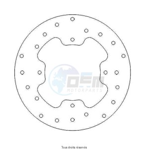 Product image: Sifam - DIS1035 - Brake Disc Honda  Ø220x125x105,5  Mounting holes 4xØ6,5 Disk Thickness 4 