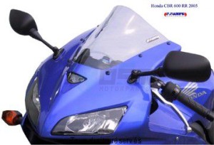 Product image: Fabbri - BULHR058C - Windscreen Solo Pista Honda Clear Cbr 600 2005 Racing 