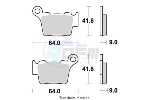 Product image: Sifam - S1997N - Brake Pad Sifam Sinter Metal   S1997N 