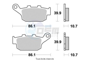 Product image: Vesrah - VD147JL - Brake Pad Vesrah Sinter Metal      VD147JL 