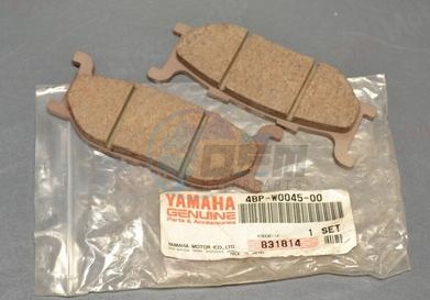 Product image: Yamaha - 4BPW00450000 - BRAKE PAD KIT  0