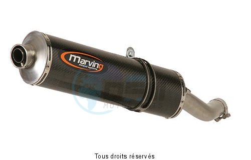 Product image: Marving - 01CAY1EU - Silencer  SUPERLINE YZF R6 99/02 Approved Big Oval Carbon   0