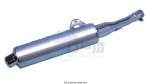 Product image: Marving - 01Y2160 - Silencer  Rond GTS 1000 Approved Ø104 Chrome Cover Alu 