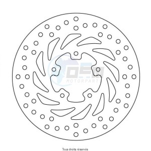 Product image: Sifam - DIS1024 - Brake Disc Piaggio / Gilera Ø220x80x58  Mounting holes 5xØ6,5 Disk Thickness 4 