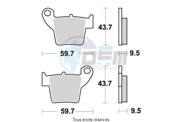 Product image: Sifam - S2016N - Brake Pad Sifam Sinter Metal   S2016N  1