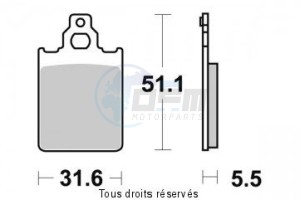 Product image: Sifam - S1111N - Brake Pad Sifam Sinter Metal   S1111N 