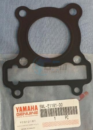 Product image: Yamaha - 5MLE11810000 - GASKET, CYLINDER H  0