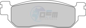 Product image: Ferodo - FDB2083EF - Brakepad Organic Eco-Friction suitable for road use 