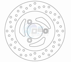 Product image: Ferodo - FMD0229R - Brake disc fixed PEUGEOT ELYSEO - Approval TÜV 