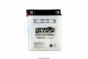 Product image: Kyoto - 712150 - Battery Syb14l-a2 L 135mm  W 91mm  H 167mm 12v 14ah Acid 0,87l 