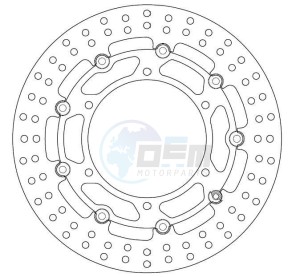 Product image: Ferodo - FMD0126RX - Brake Disc Floating YAMAHA - Approval TÜV 