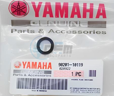 Product image: Yamaha - 902011011900 - WASHER, PLATE   0
