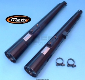 Product image: Marving - 01S2023 - Silencer  MARVI GSX 550 KATANA Approved - Sold as 1 pair Black  