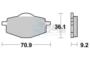 Product image: Ferodo - FDB383SG - Brakepad Sinter metal Sinter Grip Off Road 
