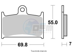 Product image: Sifam - S1049AN - Brake Pad Sifam Sinter Metal   S1049AN 