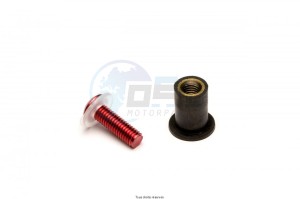 Product image: Kyoto - PAR3001 - Mounting Kit Windscreen  Red X8 pieces Ø4 Long 15   