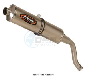 Product image: Marving - 01TIS59EU - Silencer  SUPERLINE GSF 400 BandIT Approved Small Oval Titanium  