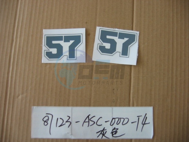 Product image: Sym - 87123-ASC-000-T3 - FR. COVER 57 STRIPE  1